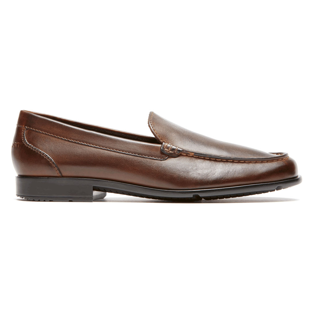 Rockport Singapore Mens Loafers - Classic Venetian Dark Brown - KR1842963